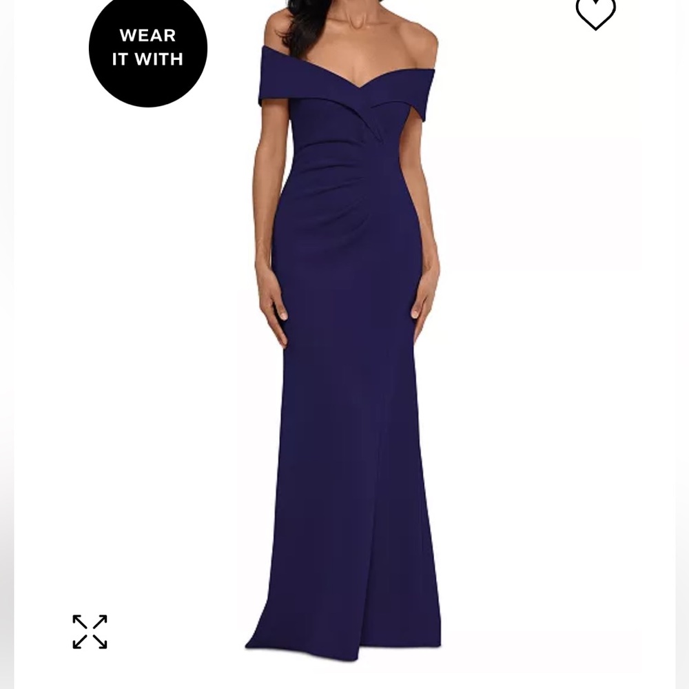 XSCAPE Prom Dress (Size 6 Color: Navy Blue)